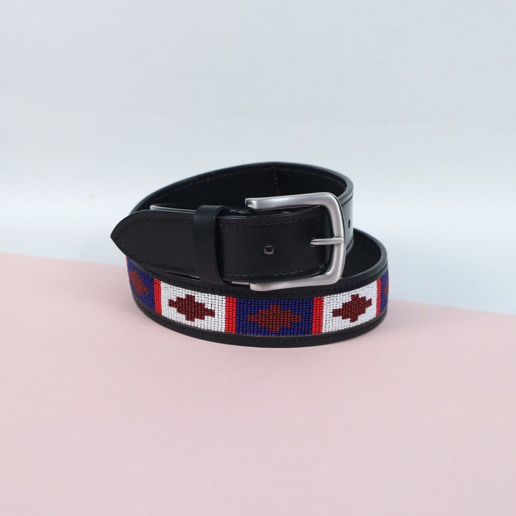 Gaucho Handcrafted Beaded Leather Belt – Premium Argentinian Style Western Belt for Men & Women