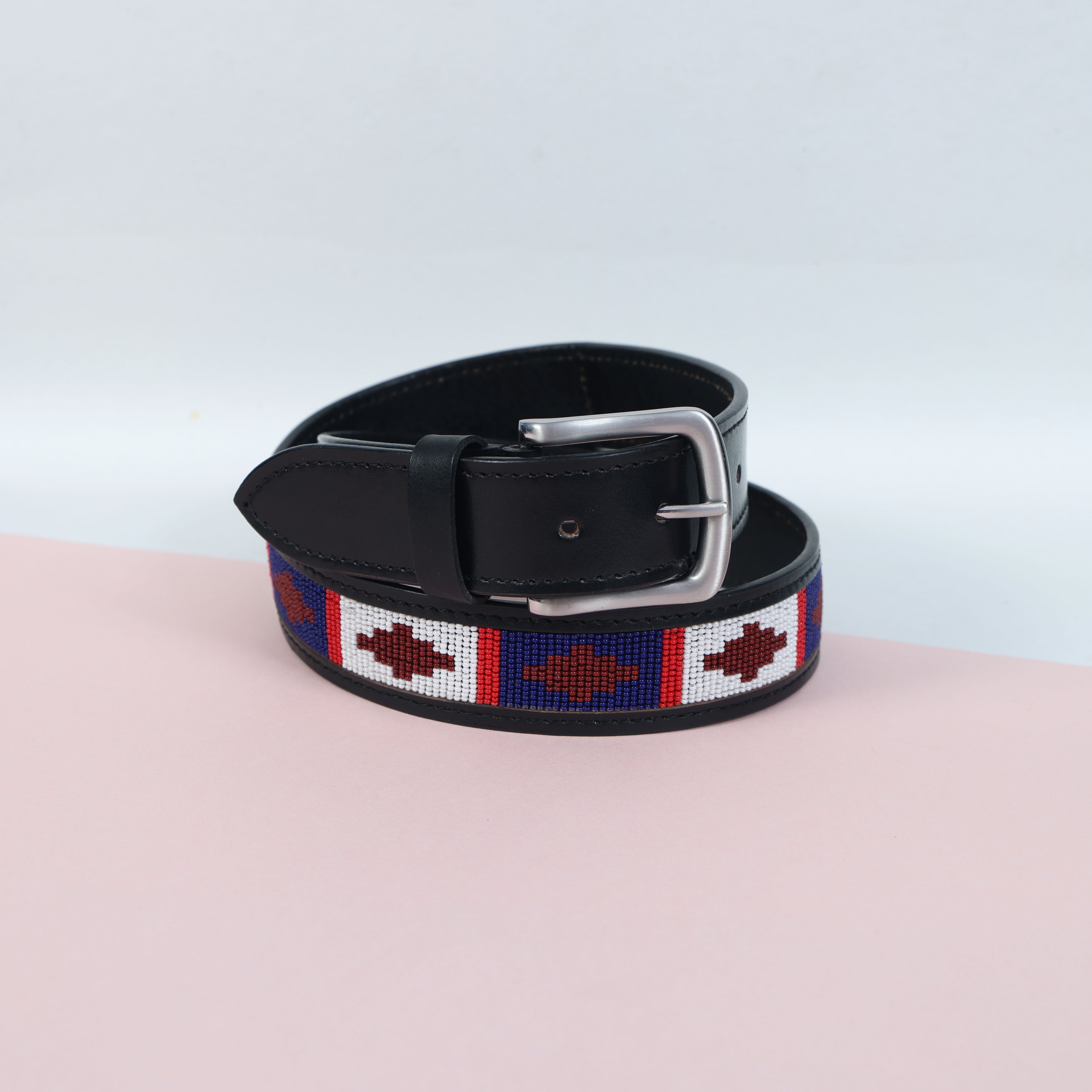 Gaucho Handcrafted Beaded Leather Belt – Premium Argentinian Style Western Belt for Men & Women