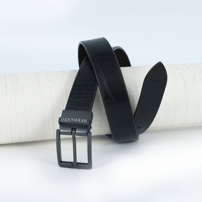 Berbanto® Premium Reversible Belt – Single Leather | Croc & Full-Grain | No-Paste Craftsmanship