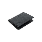 Berbanto Obsidian Croco Bifold Wallet – Full-Grain Leather