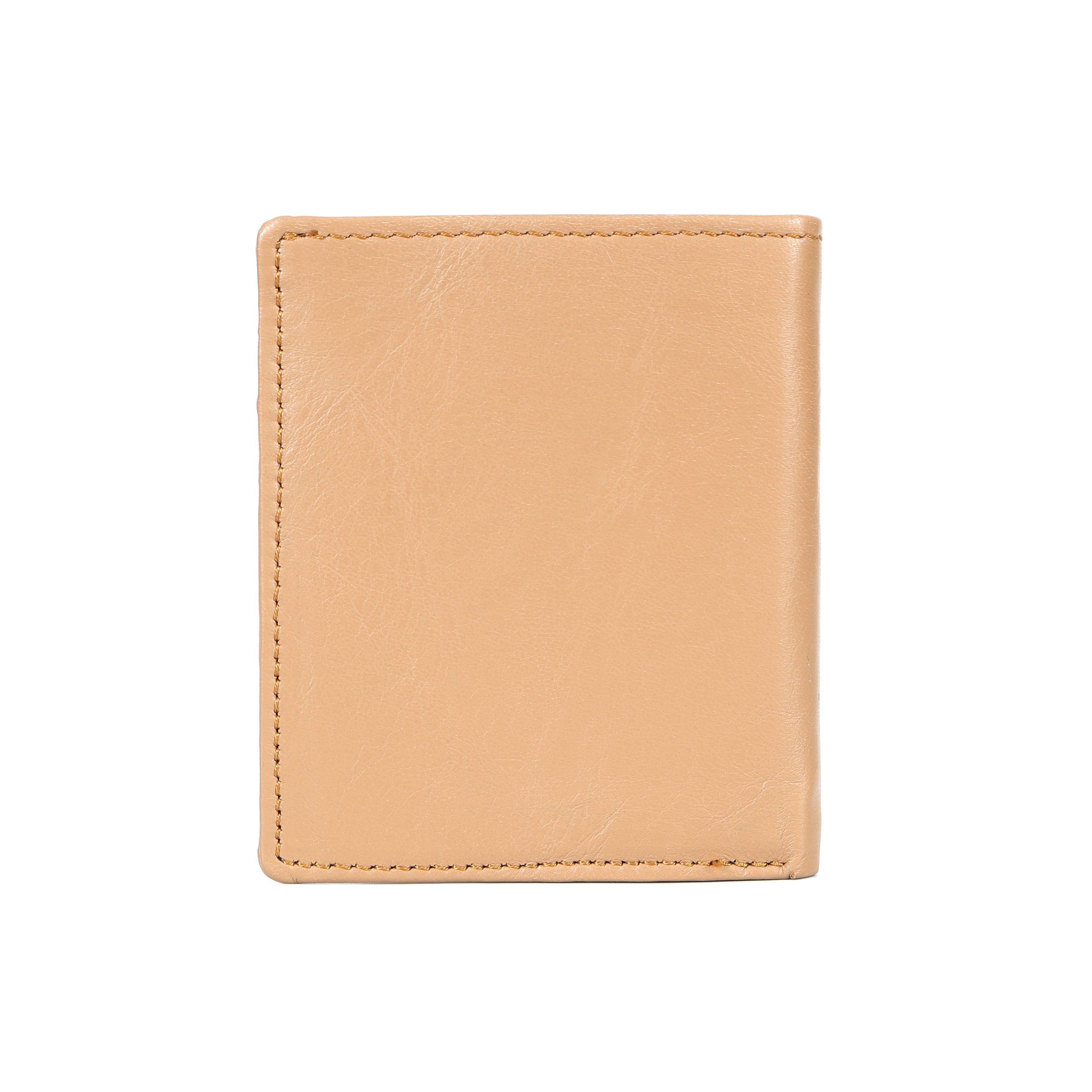 Berbanto Desert Sand Bifold Wallet – Minimal Full-Grain Leather