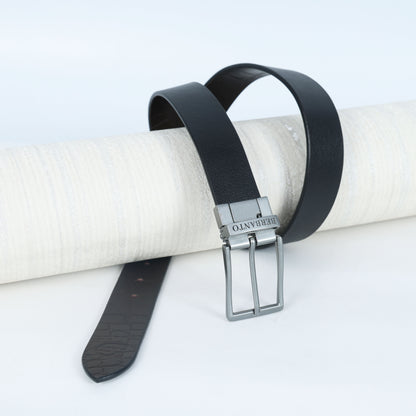 Berbanto® Premium Reversible Belt – Single Leather | Croc & Full-Grain | No-Paste Craftsmanship