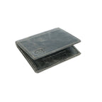 Berbanto Vintage Slate Bifold Wallet – Distressed Full-Grain Leather