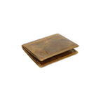 Berbanto Antique Saddle Bifold Wallet – Distressed Full-Grain Leather