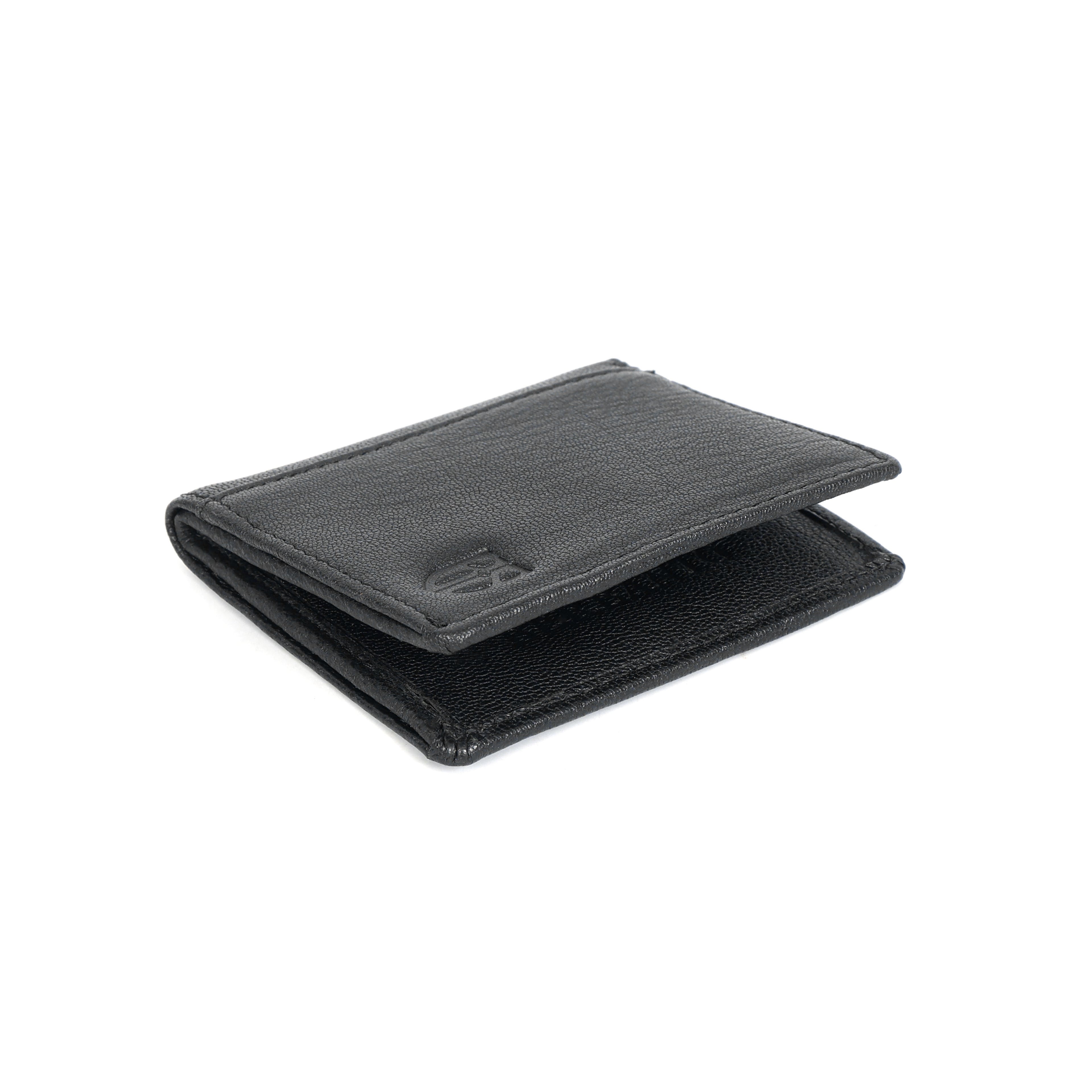 Berbanto Midnight Pebble Bifold Wallet – Pebbled Full-Grain Leather