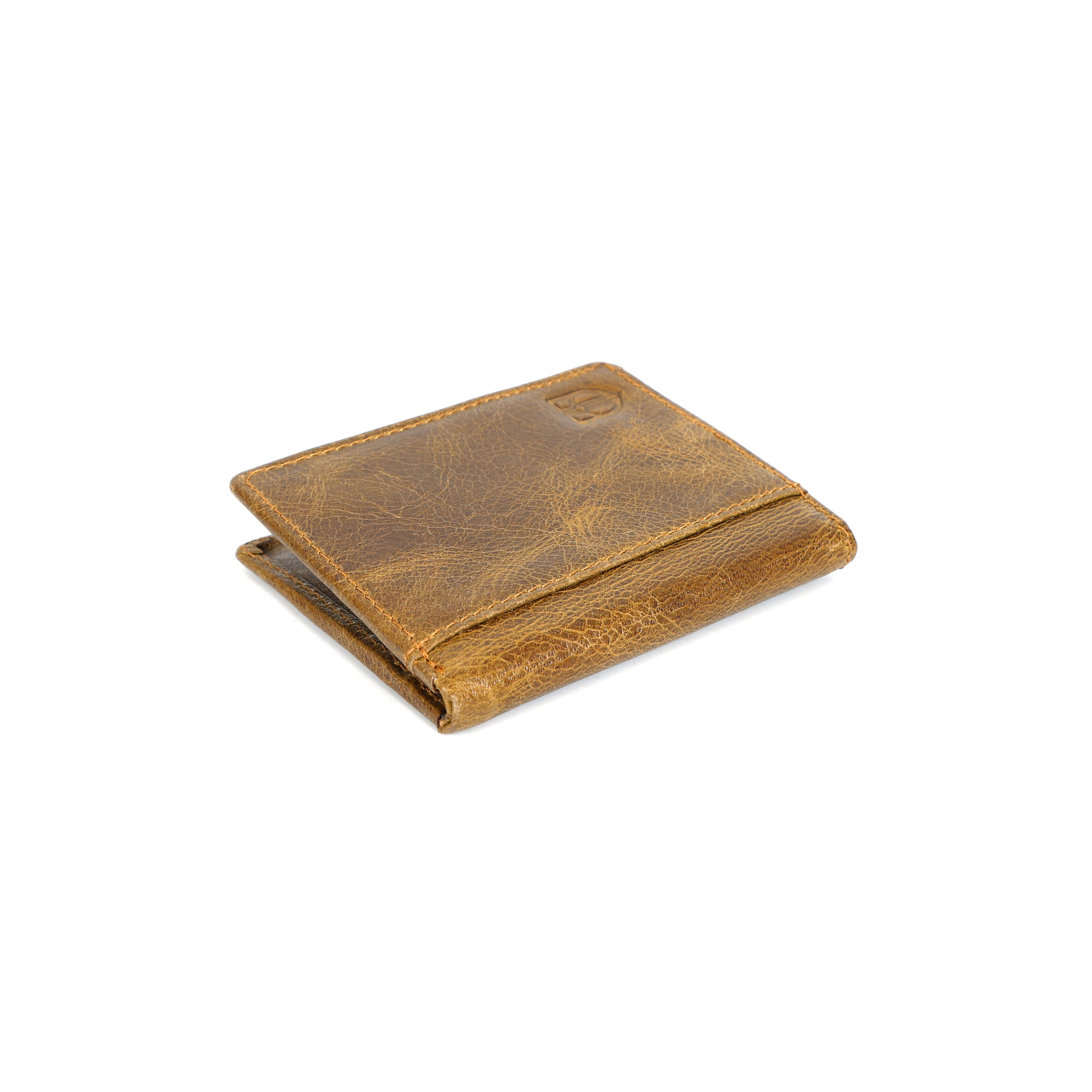 Berbanto Antique Saddle Bifold Wallet – Distressed Full-Grain Leather