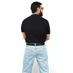 Black Leather Western Belt with Western Engraved Silver Buckle + Free Antique Plain Buckle