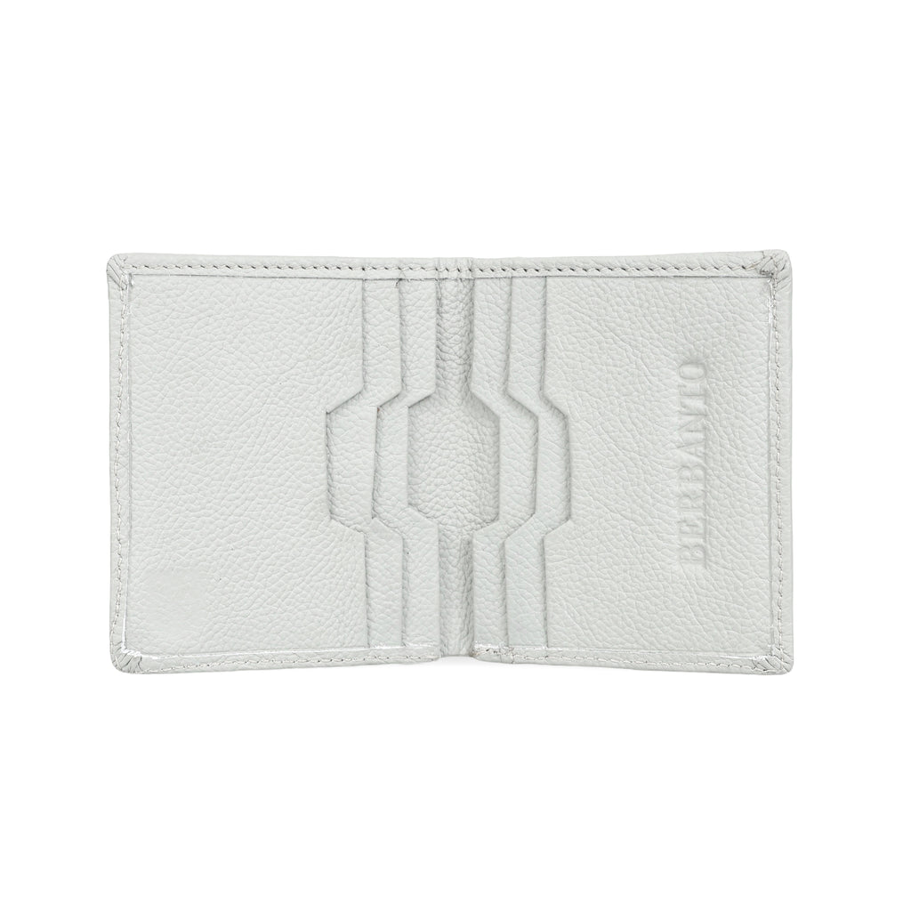 Berbanto Ivory Pebble Bifold Wallet – Full-Grain Leather