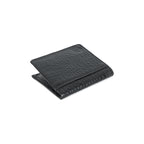 Berbanto Obsidian Croco Bifold Wallet – Full-Grain Leather