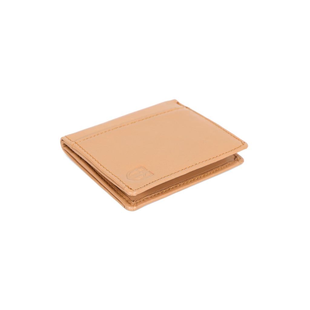 Berbanto Desert Sand Bifold Wallet – Minimal Full-Grain Leather