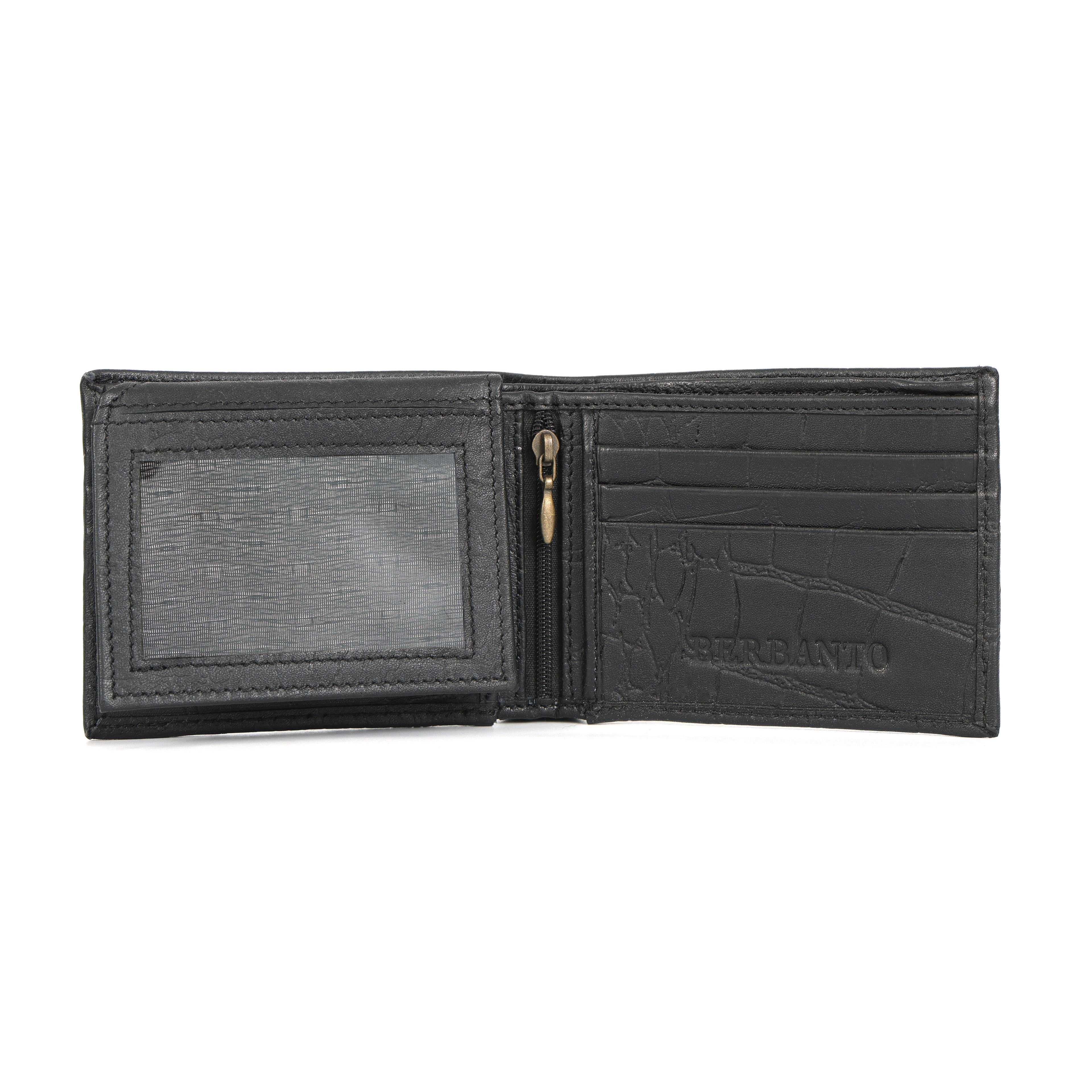 Berbanto Obsidian Croco Bifold Wallet