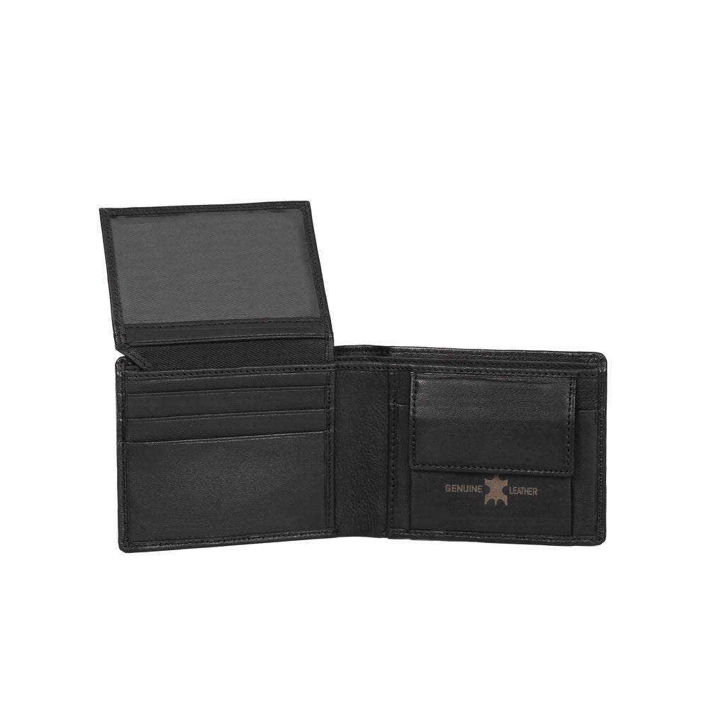 Black Leather Wallet for Men
