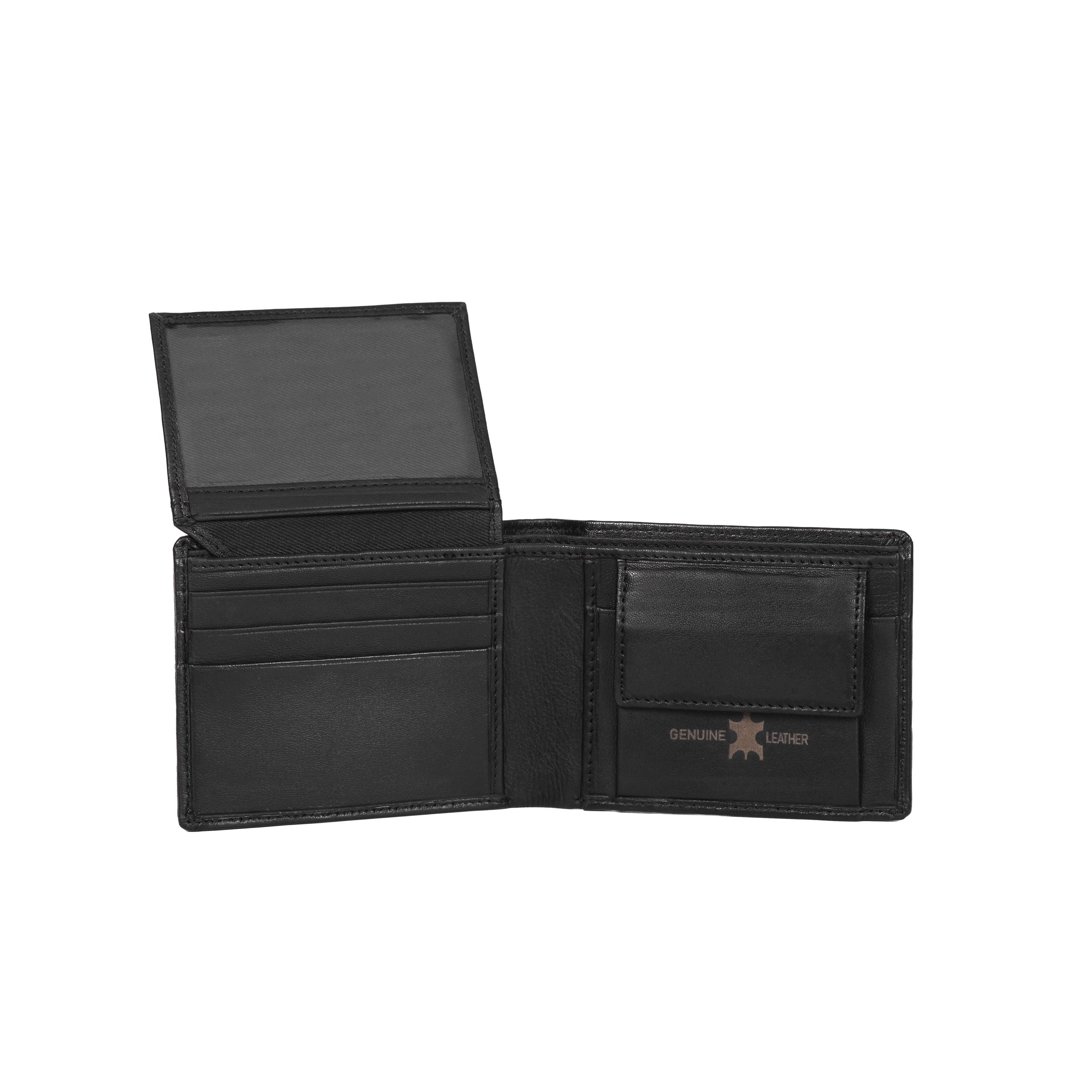 Black Leather Wallet for Men