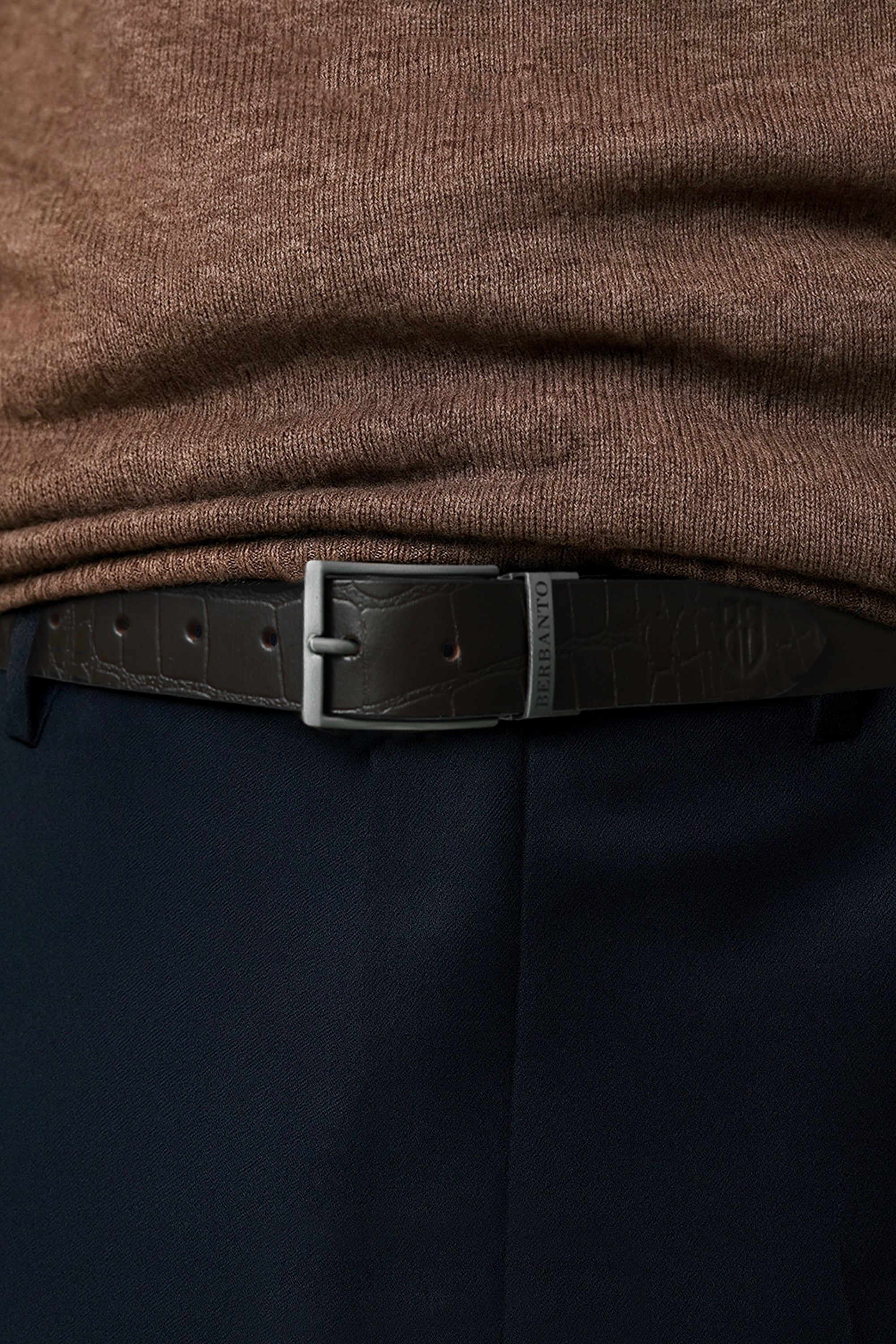 Premium Reversible Belt – Single Leather | Croc & Full-Grain | No-Paste Craftsmanship