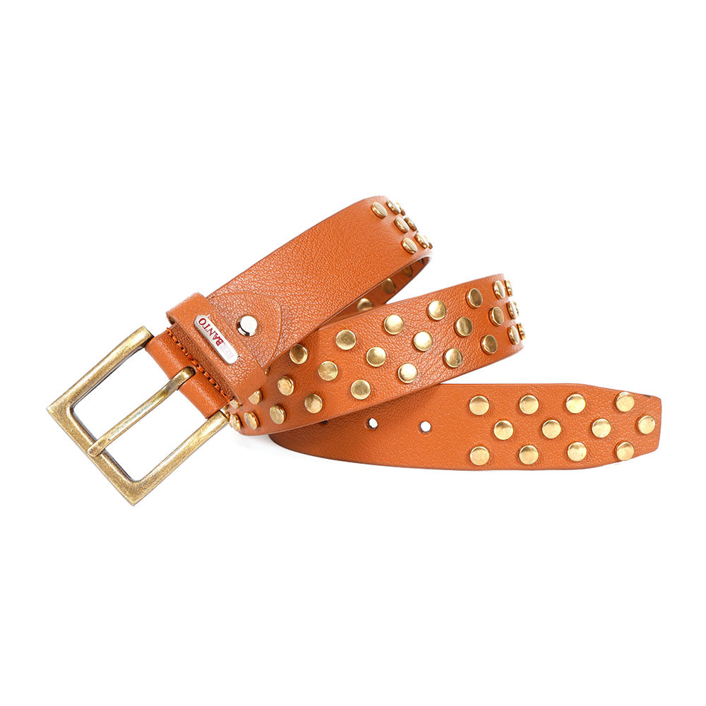 Berbanto Renegade Full-Grain Studded Leather Belt