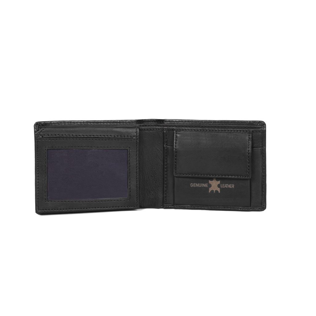 Black Leather Wallet for Men