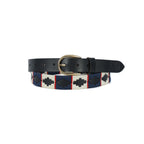 Regenta (Ladies’ Polo Belt with Golden Buckle – Argentinian Handcrafted Leather with Traditional Embroidered Patterns)