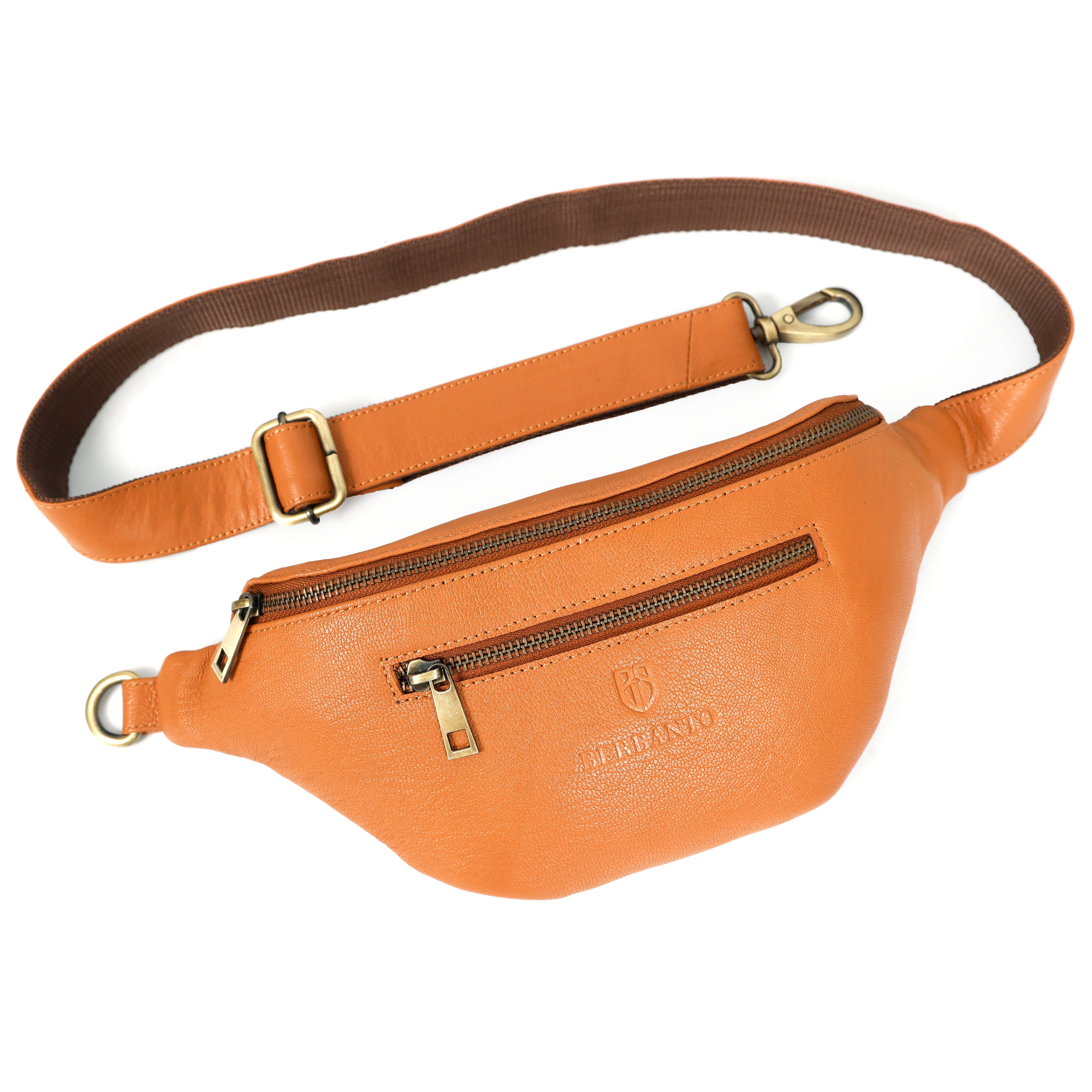 Berbanto Viceroy Sling | British Tan Leather Crossbody Bag for Men & Women