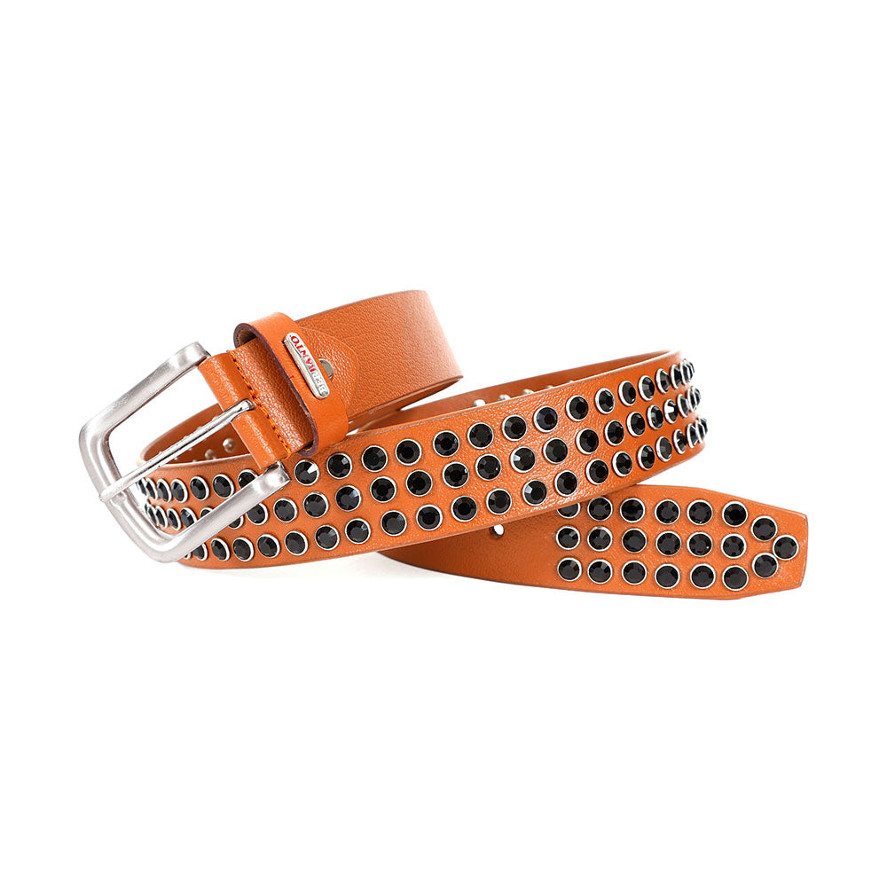 Berbanto Blackout Rider Full-Grain Studded Leather Belt