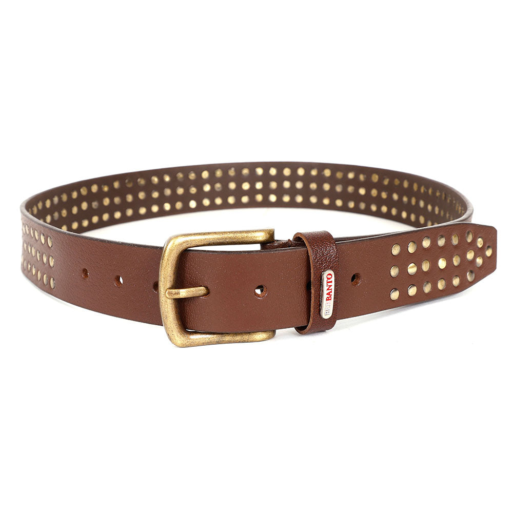 Berbanto Frontier Full-Grain Studded Leather Belt
