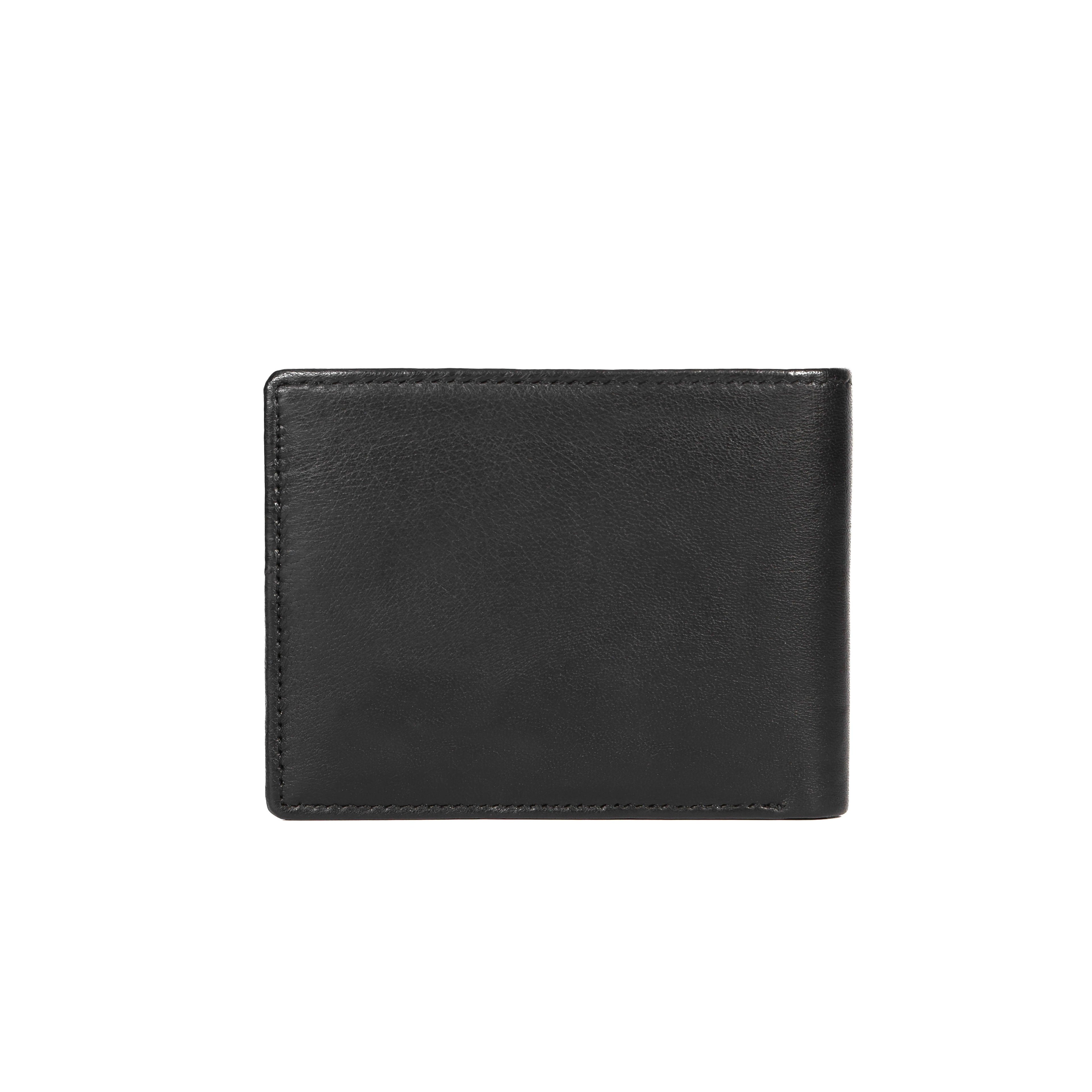 Black Leather Wallet for Men