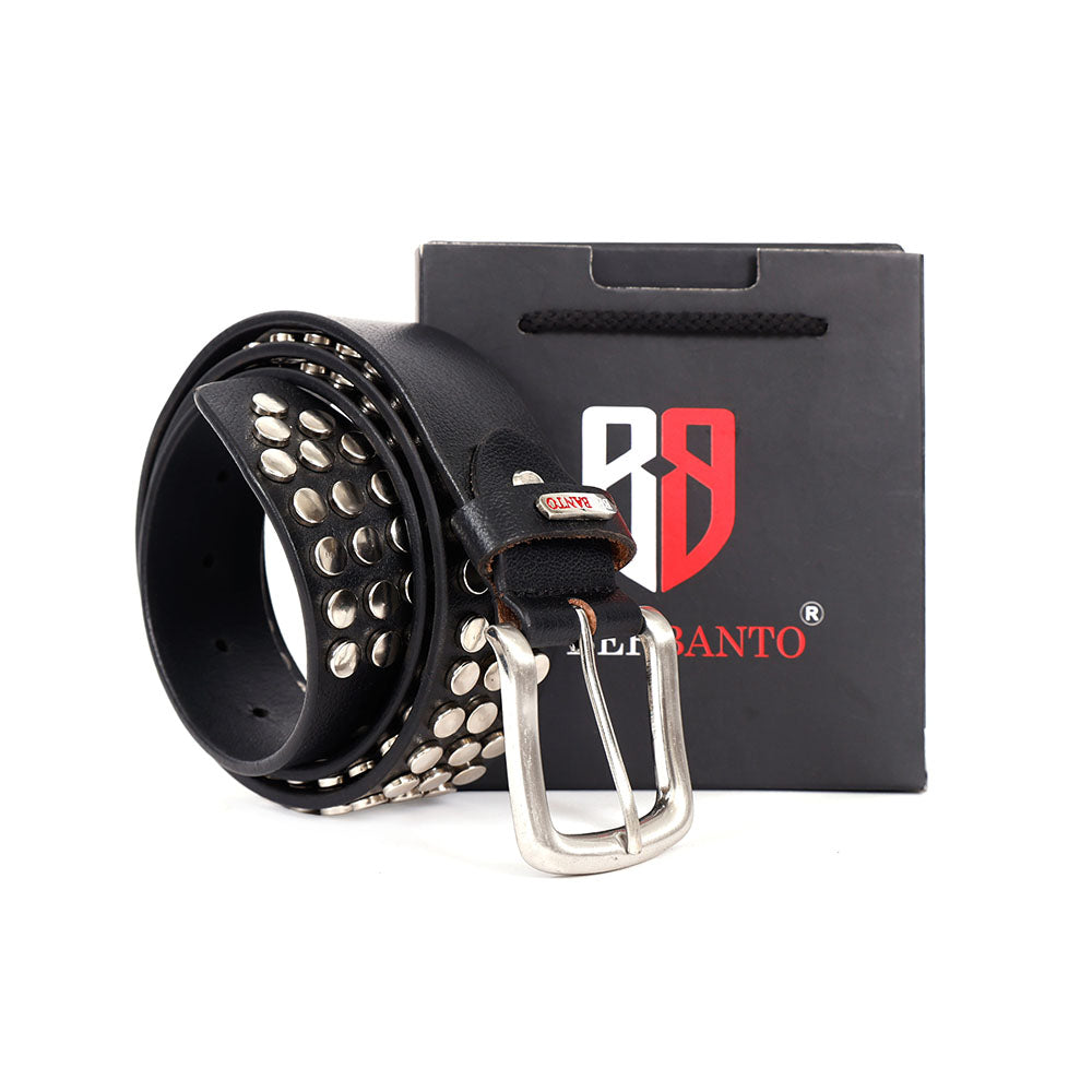 Berbanto Rebel Full-Grain Studded Leather Belt