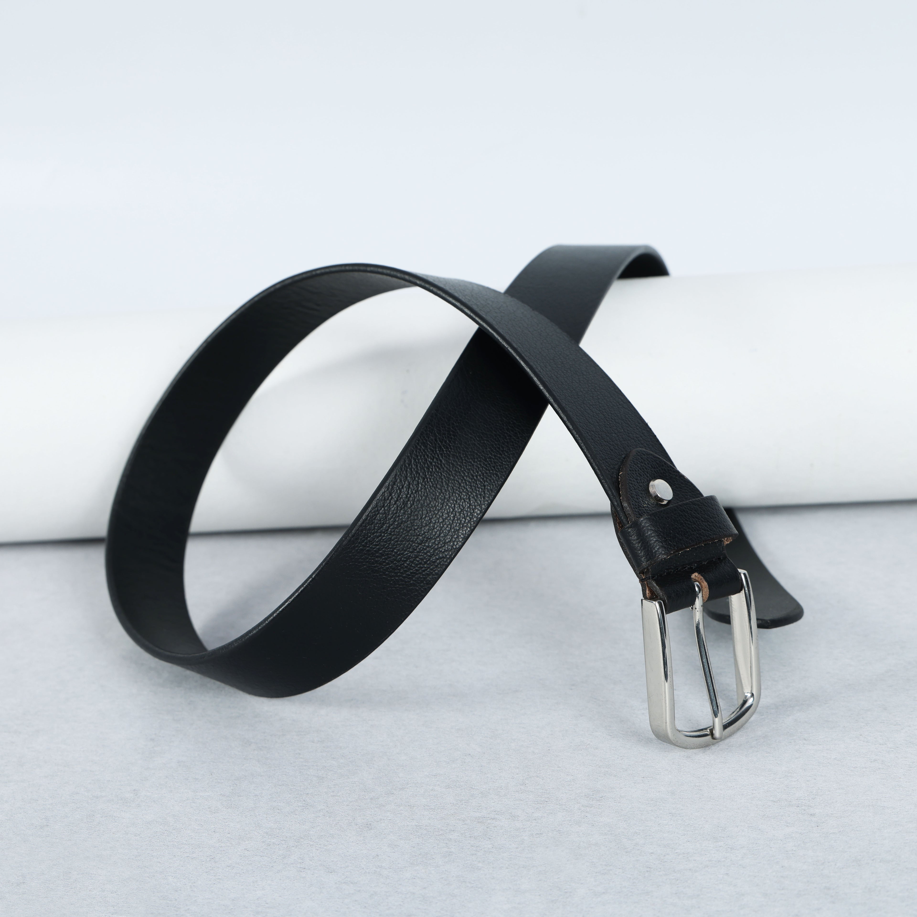 Black Full Grain Leather Belt – Classic Genuine Leather