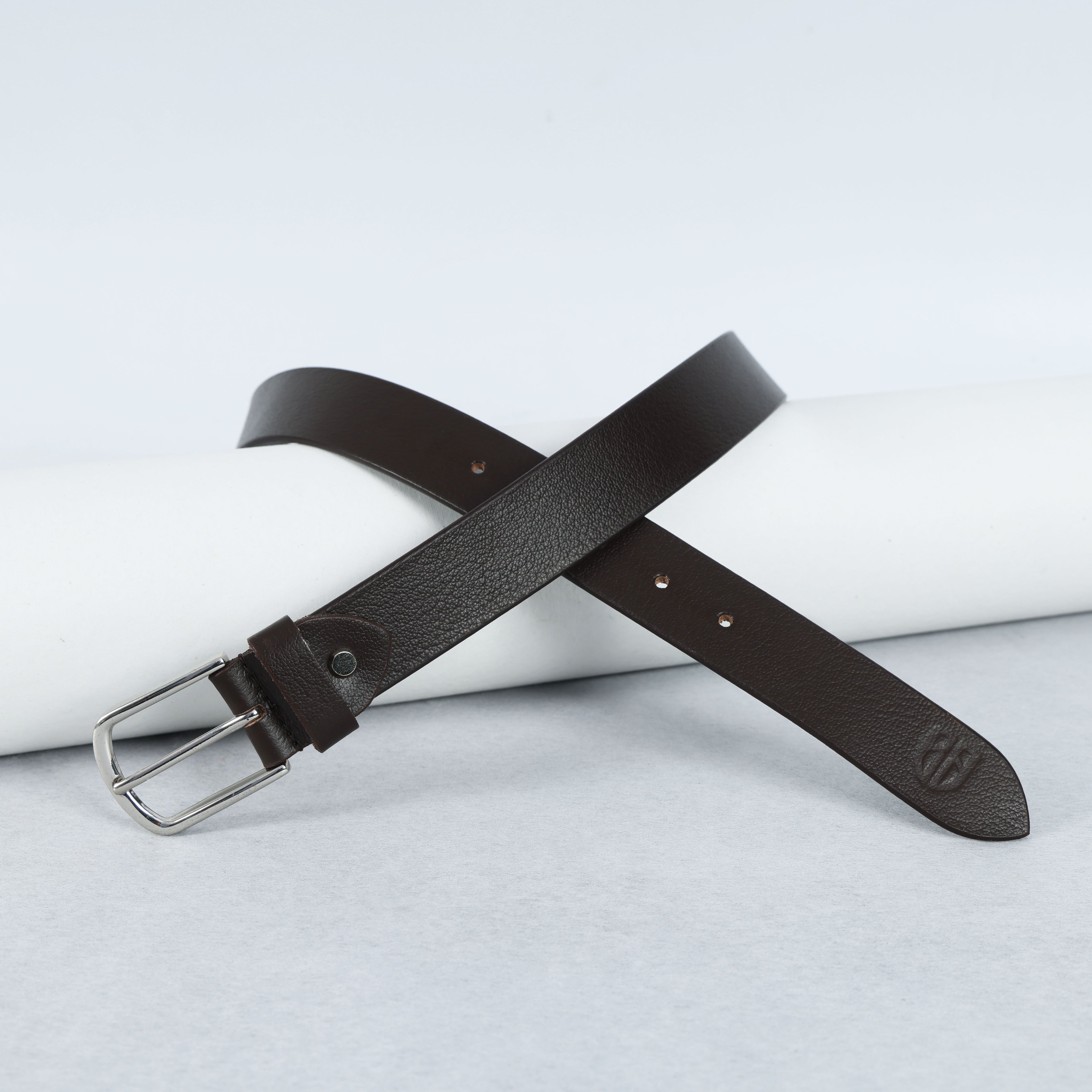 Dark Brown Full Grain Leather Belt – Classic Genuine Leather