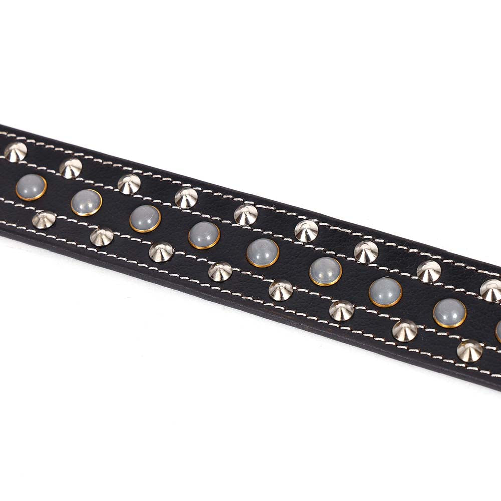 Berbanto Sterling Full-Grain Studded Leather Belt