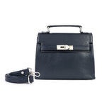 Berbanto Noelle Mini Satchel – Navy Leather