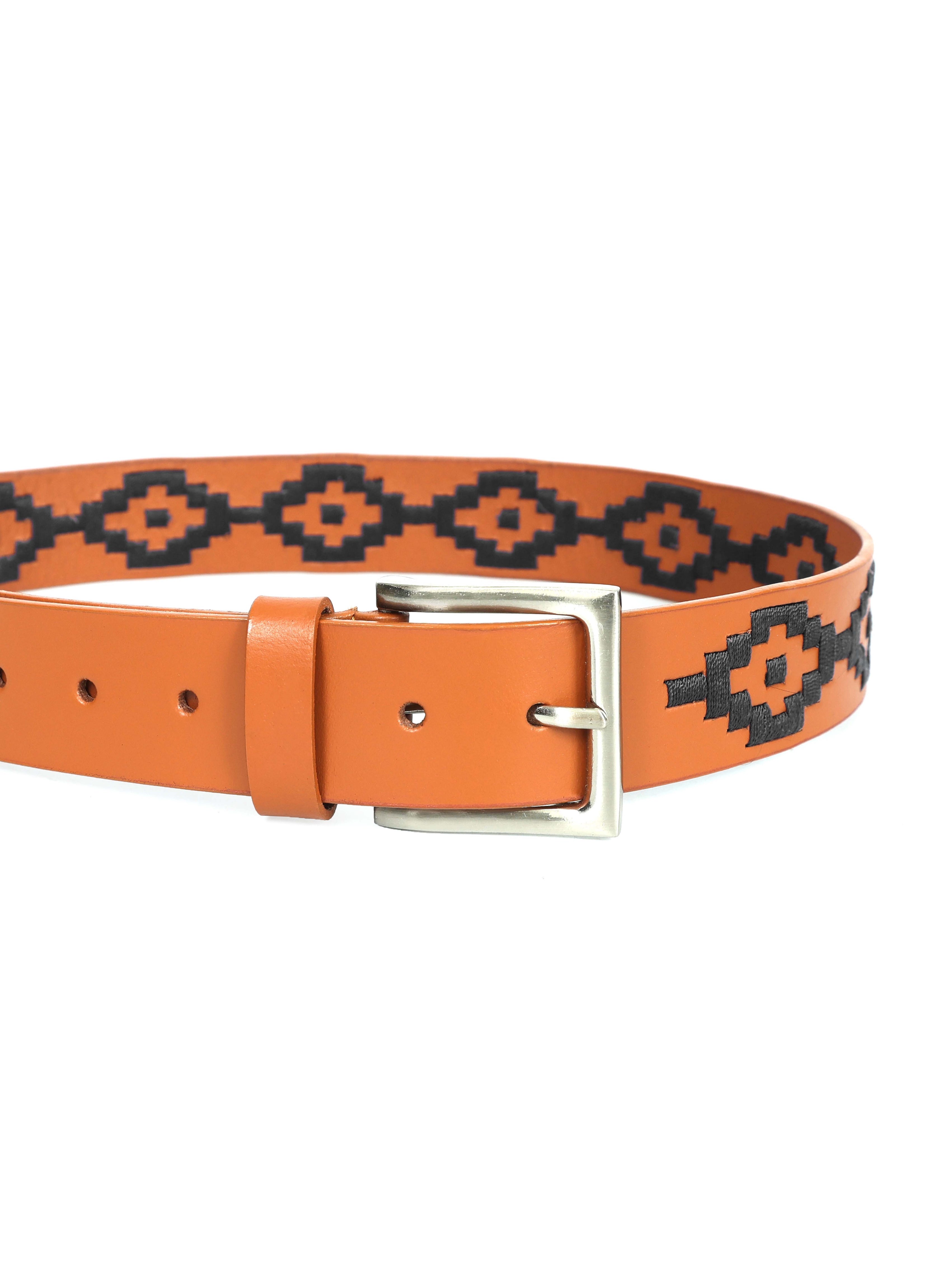 Berbanto Nolan Full-Grain Polo Belt - Tan Leather