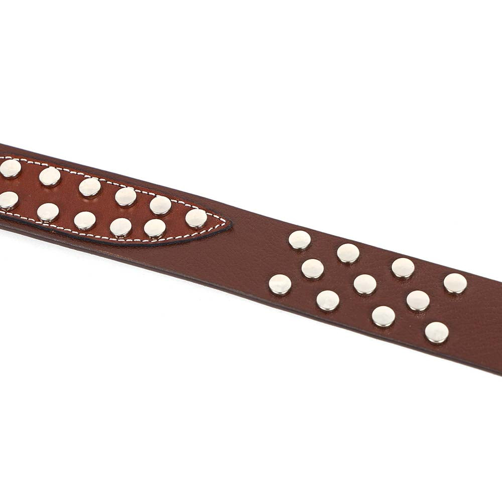 Berbanto Ironwood Full-Grain Studded Leather Belt