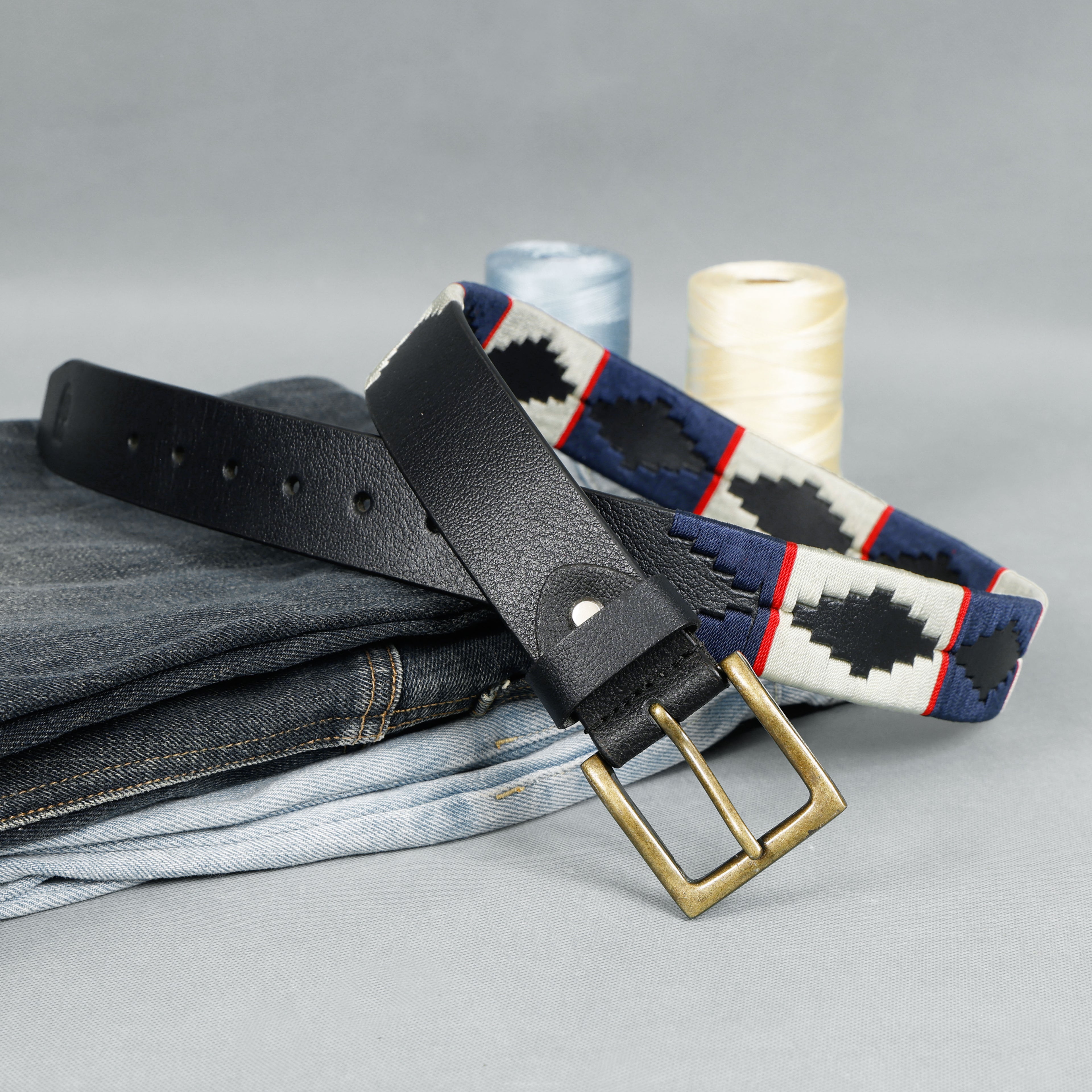 Berbanto Alpine Full-Grain Polo Belt – Black Leather