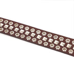Berbanto Creed Full-Grain Studded Leather Belt