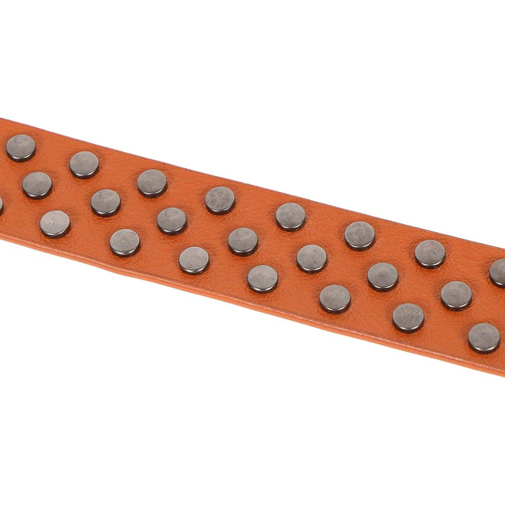 Berbanto Vintage Full-Grain Studded Leather Belt