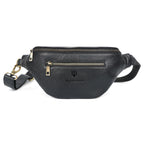 Berbanto Viceroy Sling | Midnight Black Leather Crossbody Bag for Men & Women