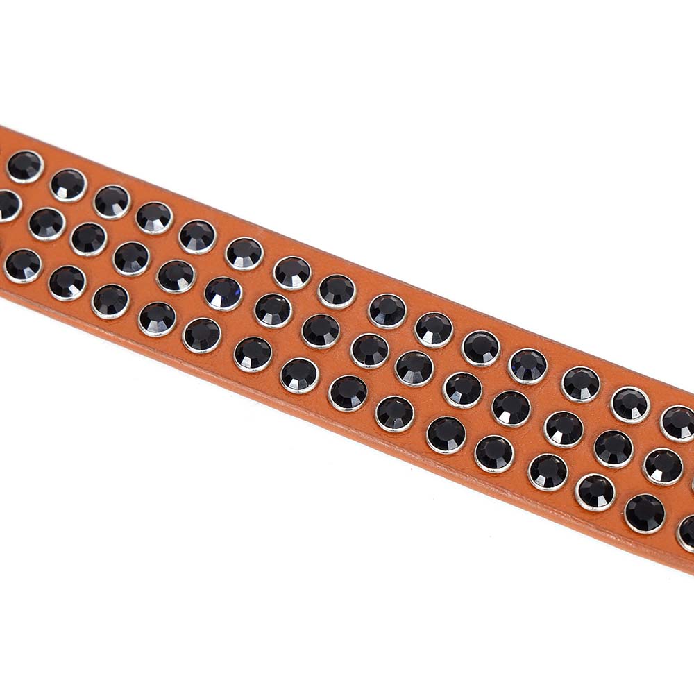 Berbanto Blackout Rider Full-Grain Studded Leather Belt