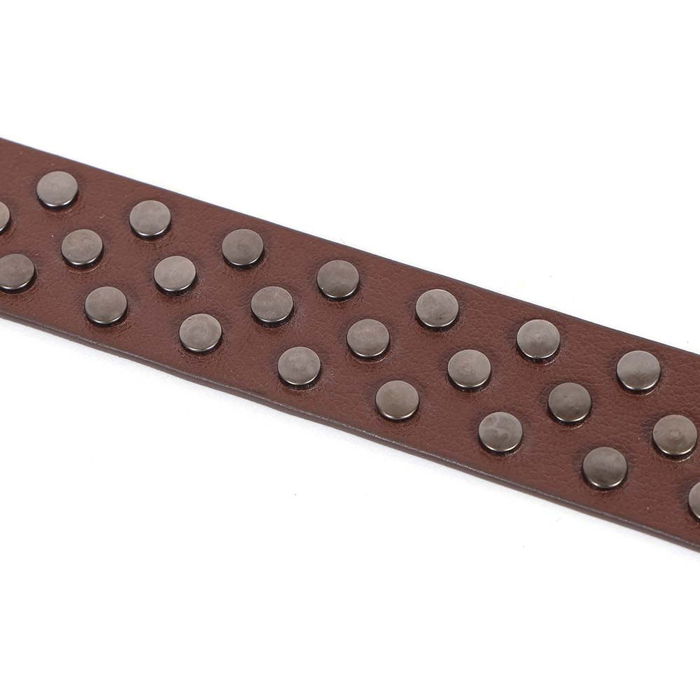Berbanto Rustline Full-Grain Studded Leather Belt
