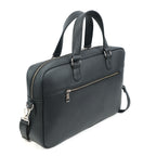 Black Full-Grain Leather Laptop Bag