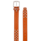Berbanto Canyon Heritage Full-Grain Studded Leather Belt