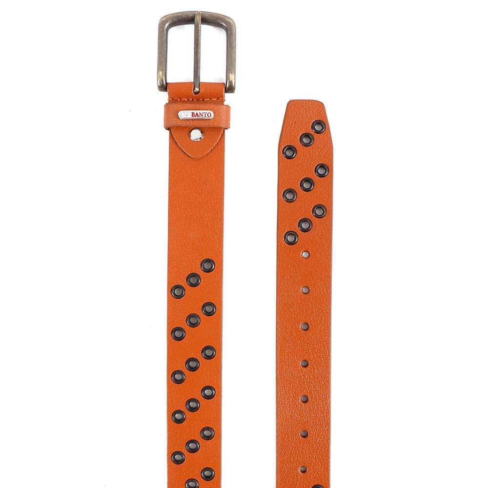 Berbanto Riotline Full-Grain Studded Leather Belt