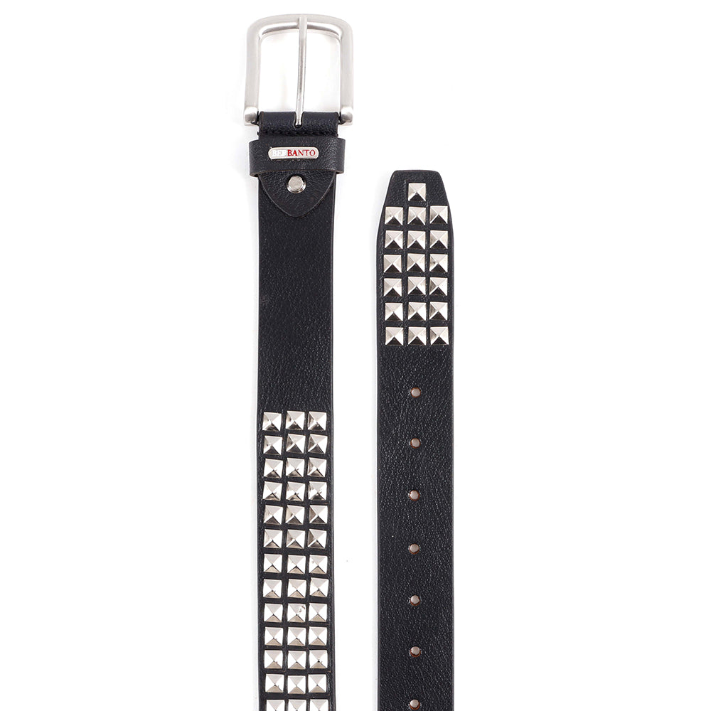 Berbanto Rocco Full-Grain Studded Leather Belt