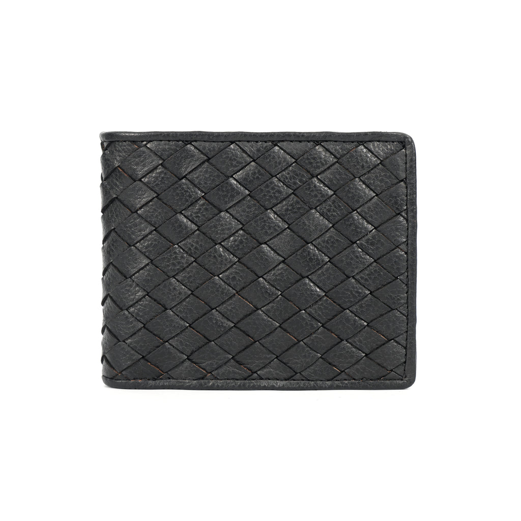 Berbanto Woven Luxe Bifold Wallet – Obsidian Weave