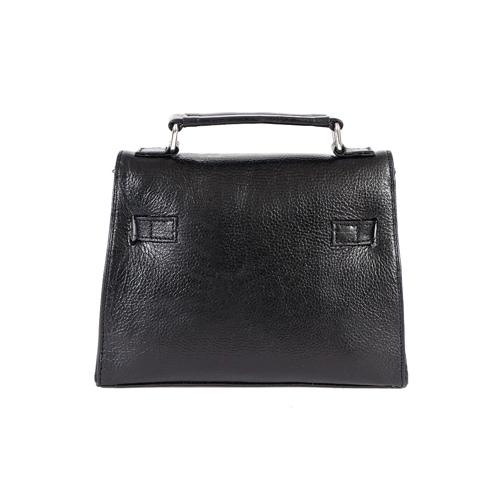 Berbanto Celeste Mini Satchel – Black Leather