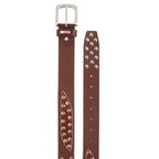 Berbanto Ironwood Full-Grain Studded Leather Belt