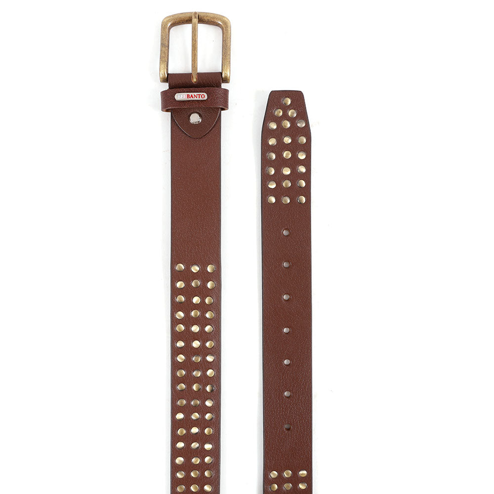Berbanto Frontier Full-Grain Studded Leather Belt