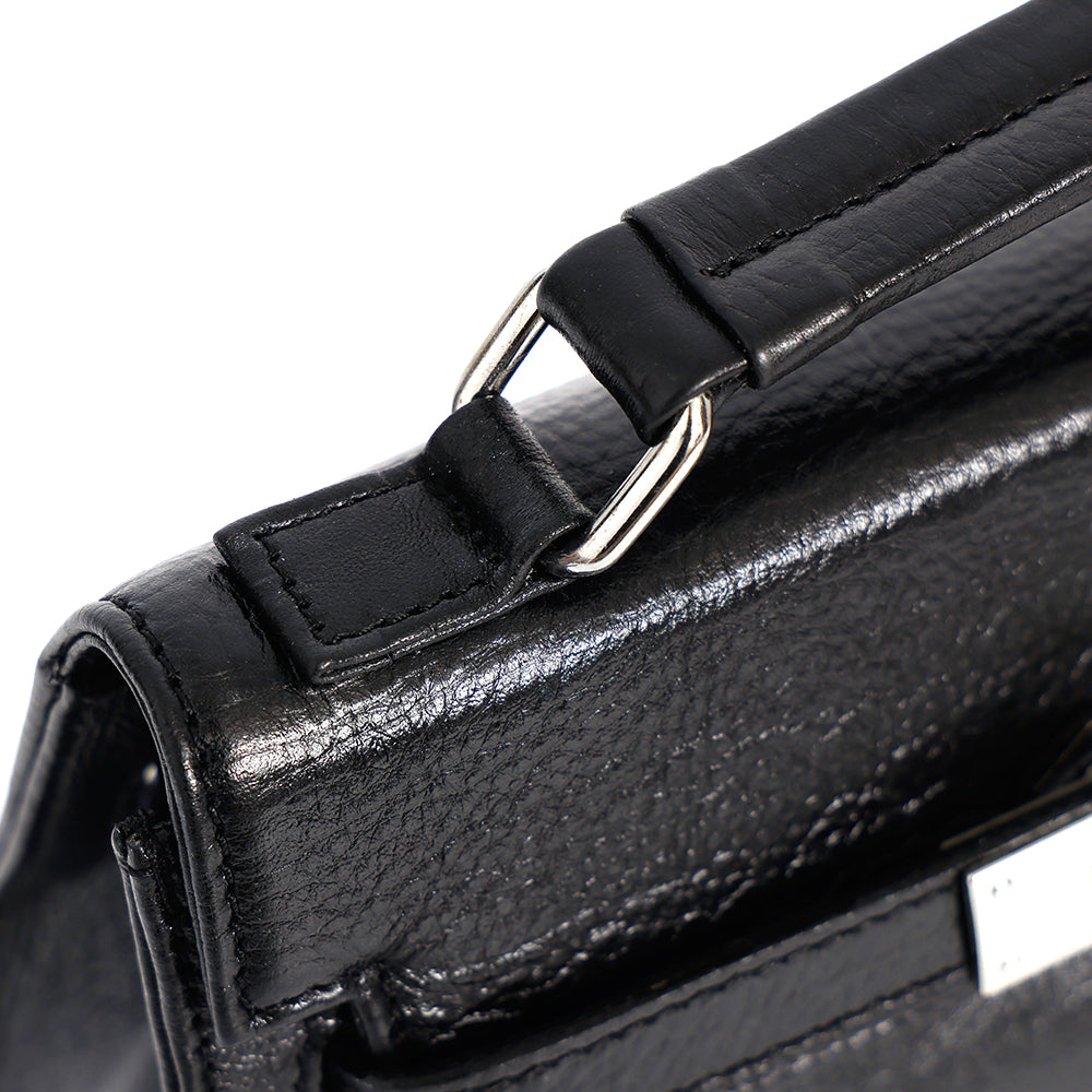 Berbanto Celeste Mini Satchel – Black Leather