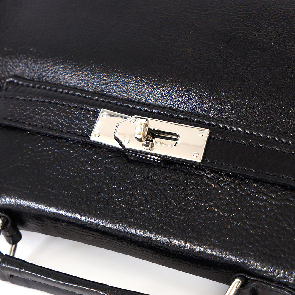 Berbanto Celeste Mini Satchel – Black Leather