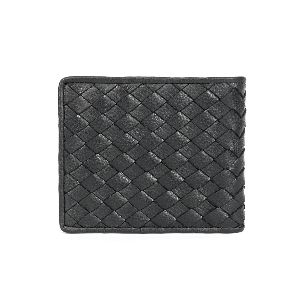 Berbanto Woven Luxe Bifold Wallet – Obsidian Weave