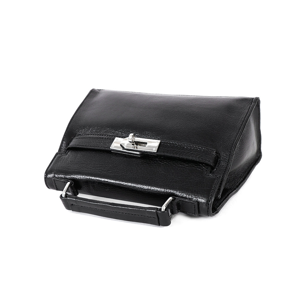 Berbanto Celeste Mini Satchel – Black Leather